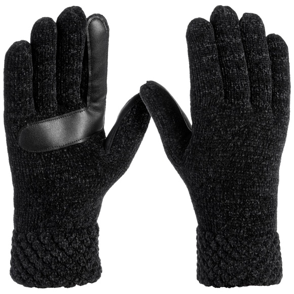 isotoner Accessories - New - Isotoner Signature Women's Chenille Cable-Knit Gloves in Black
